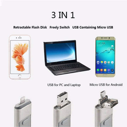 Portable USB Flash Drive (iPhone, iPad & Android)32GB 3