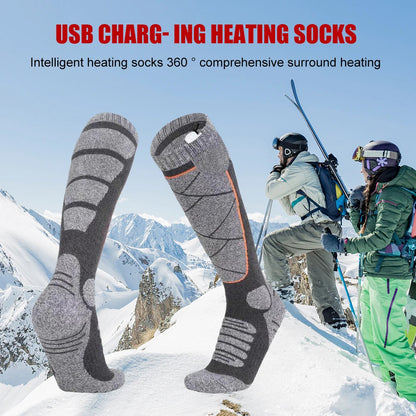 Electric Heated Winter Socks – 3-Level Adjustable Thermal Foot Warmers 3