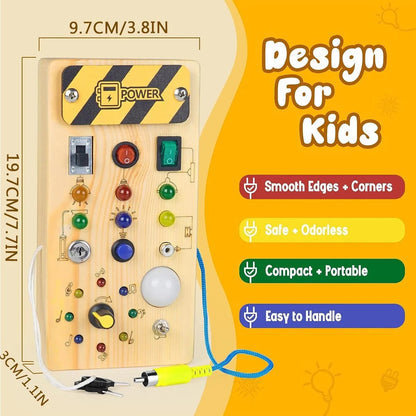 Montessori Wooden Switch Board 3