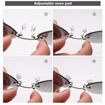 Men's Rimless Clamp Glasses 3