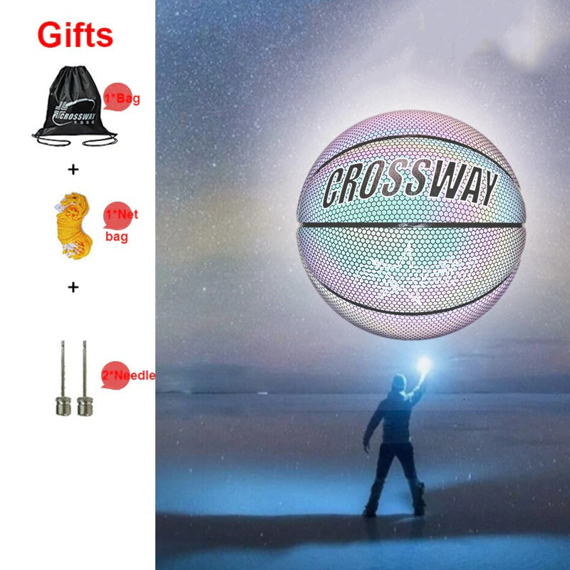 HOLOGRAPHIC REFLECTIVE GLOWING BASKETBALL 3