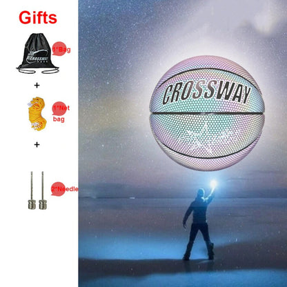 HOLOGRAPHIC REFLECTIVE GLOWING BASKETBALL 3