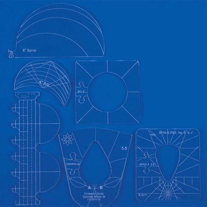Quilting Template Set – 6 Pieces 3