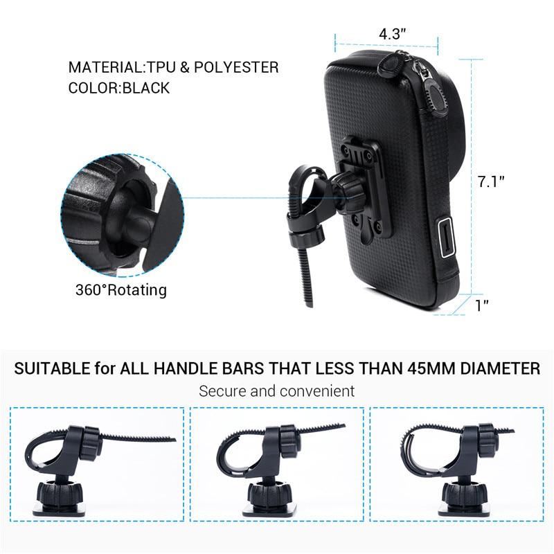 Waterproof Motorcycle Phone Mount 3
