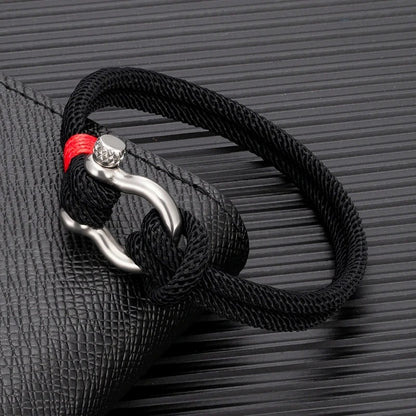 Luxurious Alchor Navy Shackle Bracelet 3