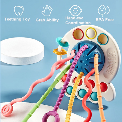 UFO Shaped Montessori Sensory Development Baby Teething Toy 3