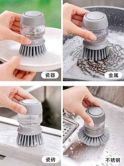 Multifunctional Pressing Cleaning Brush 3