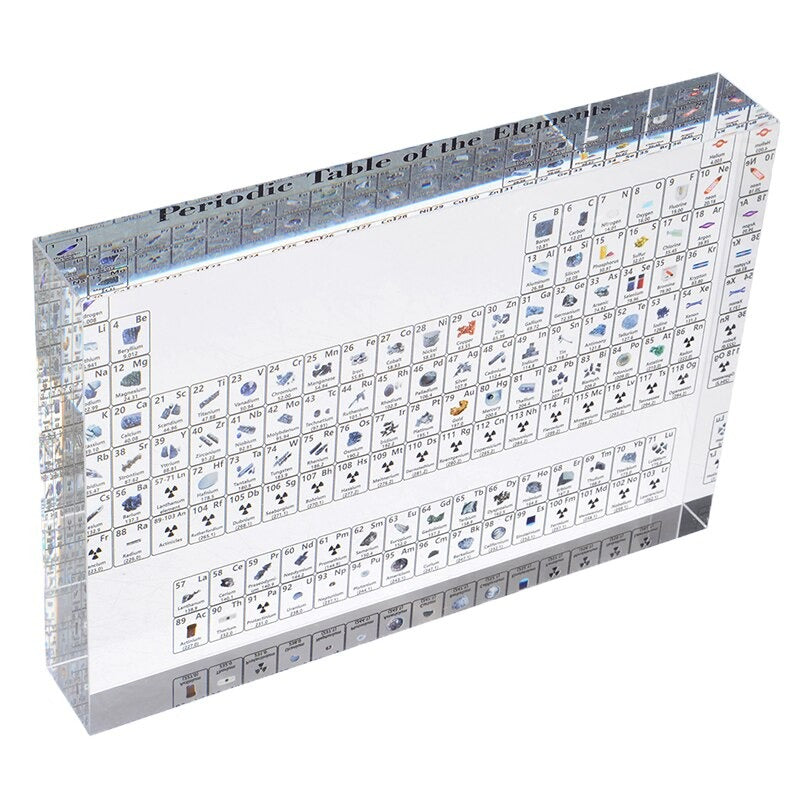 Acrylic Periodic Table Display With Real Elements 3