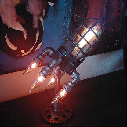 Steampunk Rocket Lamp 3