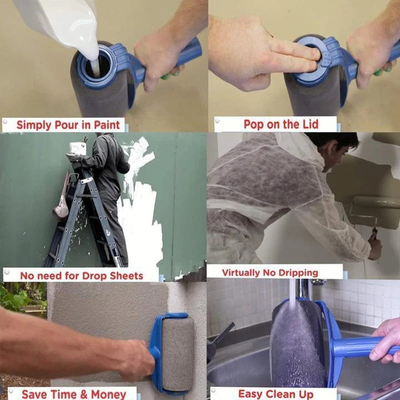 Paint Roller Brush Painting Handle Tool 3