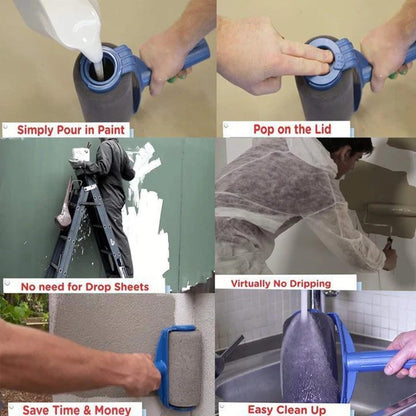 Paint Roller Brush Painting Handle Tool 3
