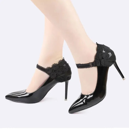 Lace High Heels Shoe Straps 3