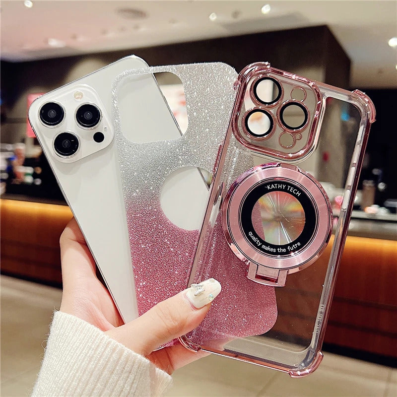 Shockproof Anti Drop Glitter Magsafe iPhone Case 3