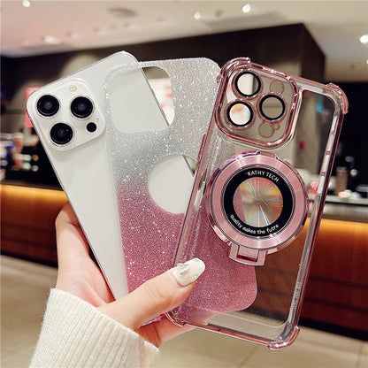 Shockproof Anti Drop Glitter Magsafe iPhone Case 3