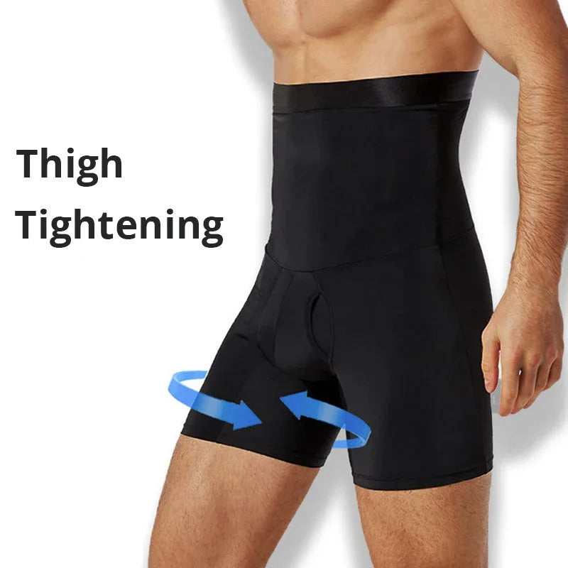 Men's High Waist Shapewear Boxer Briefs 3