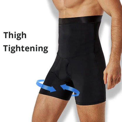 Men's High Waist Shapewear Boxer Briefs 3