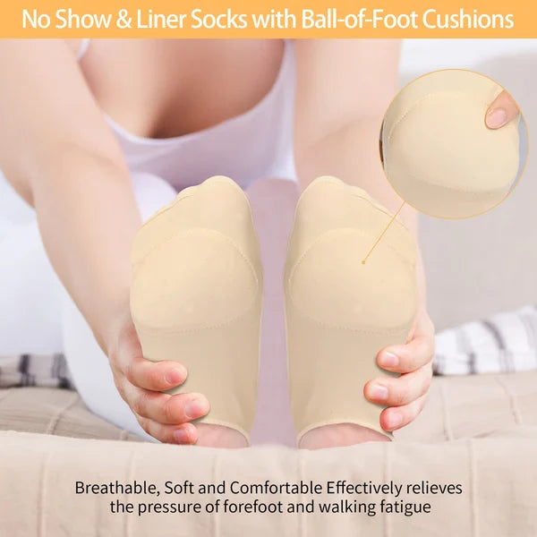 Sock-Style Ball of Foot Cushions for Women (3 Pairs) 3