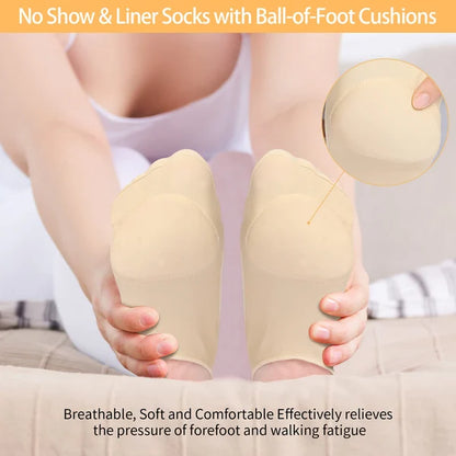 Sock-Style Ball of Foot Cushions for Women (3 Pairs) 3