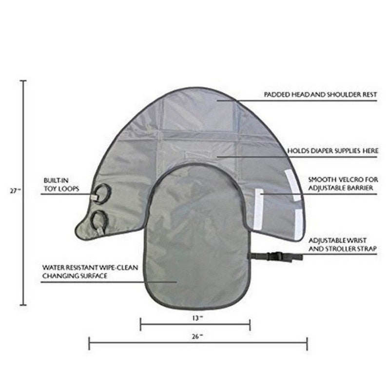 Foldable Changing Pad and Diaper Bag 3