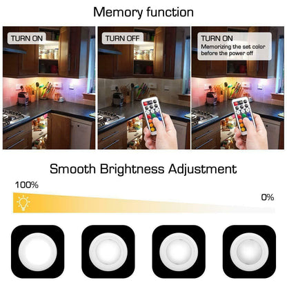 Colour-changing remote-controlled LED wireless 3