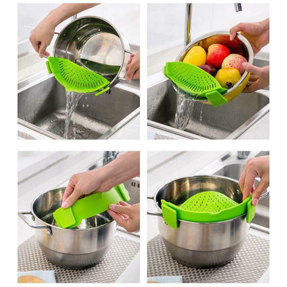 SILICONE CLIP ON POT STRAINER 3