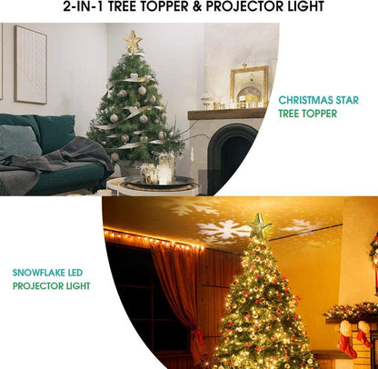 Projection Star Christmas Tree Topper 3
