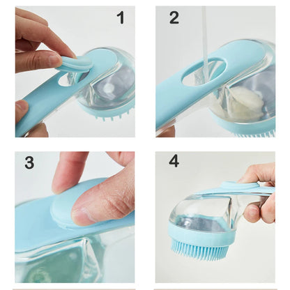 Soft Silicone Dog Bathing Brush 3