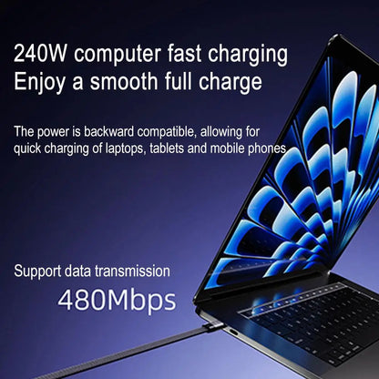 Invisible Stand 240W Fast Charging Flat USB-C Cable 2