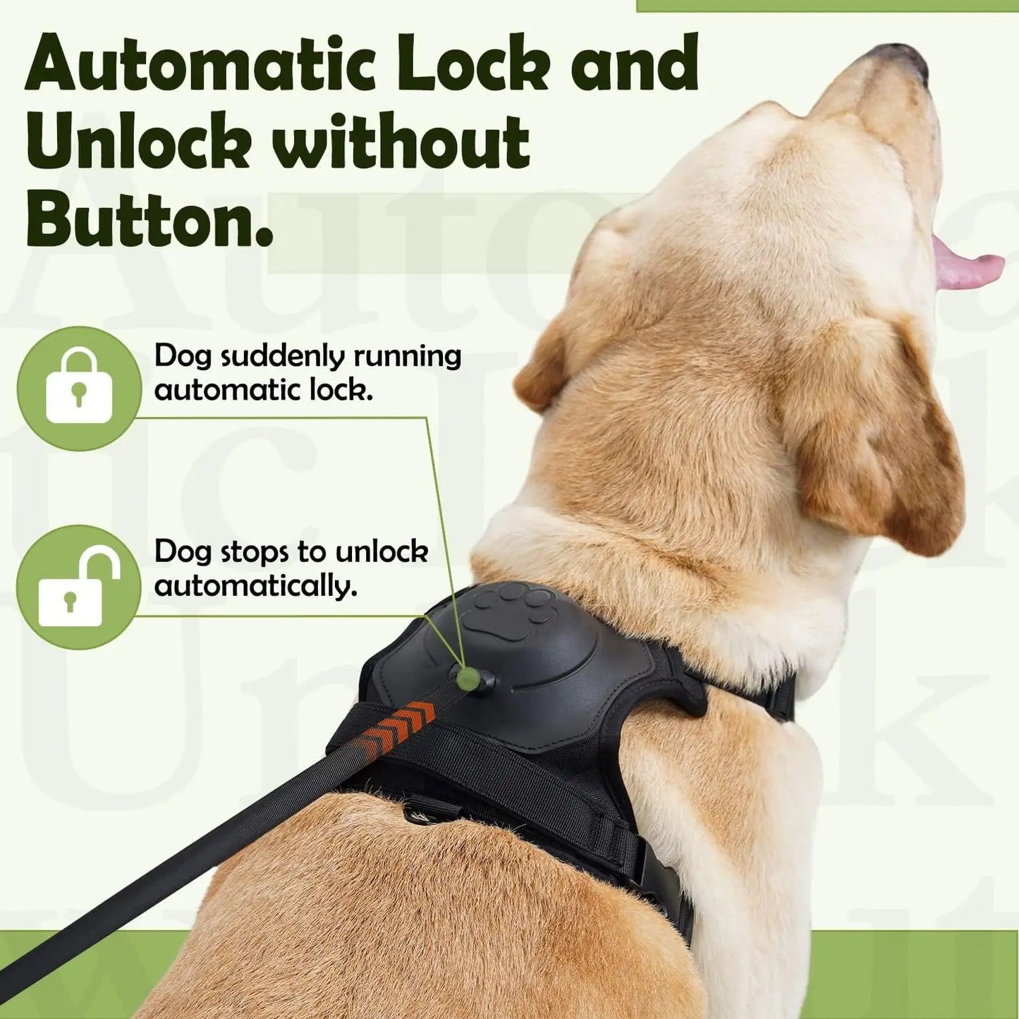 Dog Harness and Retractable Leash Set All-in-One 3
