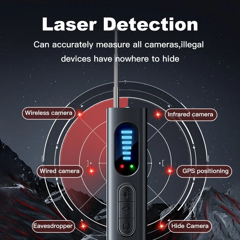 Multi-Mode Anti-Spy Detector – Hidden Camera, GPS & RF Bug Sweeper 3