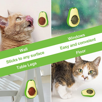 AVOCADO EDIBLE CATNIP WALL BALL 3