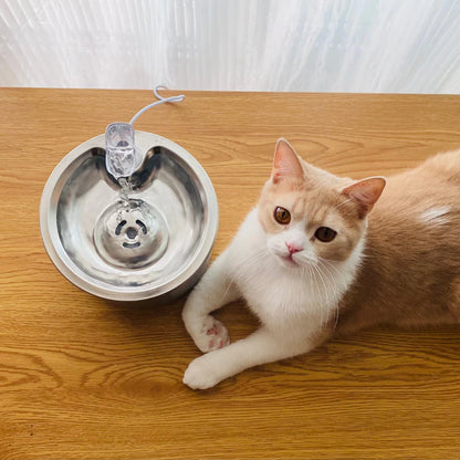 Stainless Steel Automatic Cats Healthy Water Fountain 3