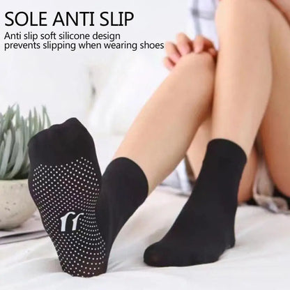 Women's Invisible Crystal Silk Socks (5Pair) 3