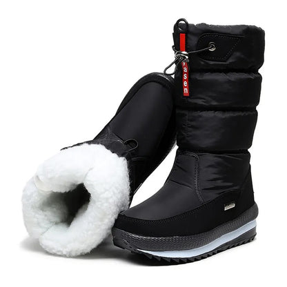 WATERPROOF FAUX FUR NON-SLIP WOMEN'S SNOW BOOTS 3