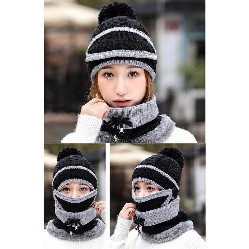 Beanie Hat with Scarf and Mask 3