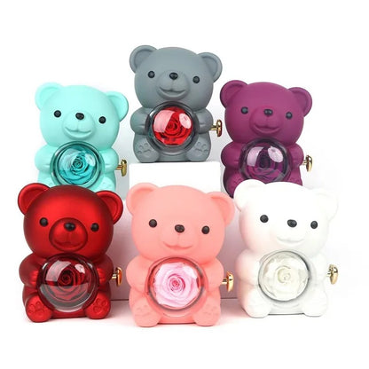Eternal Rose Bear W/ Engraved Necklace 3