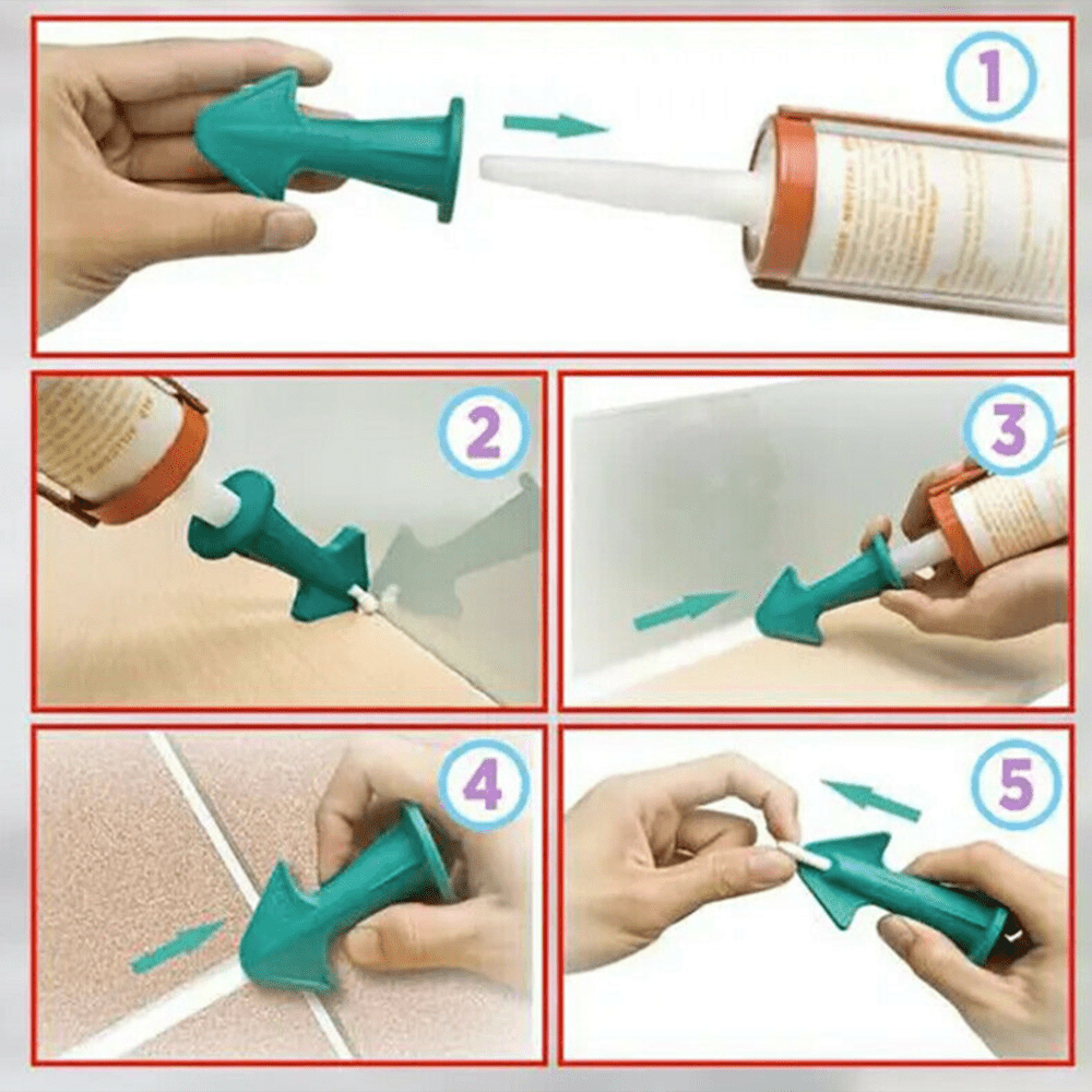 Silicone Caulking Nozzle Finisher Set 3