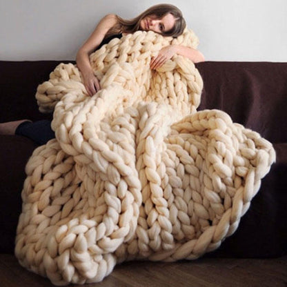 Handmade Chunky Knit Blanket 3