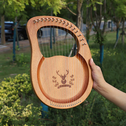 Lyre Harp 16 String Premium Hollow Mahogany 3