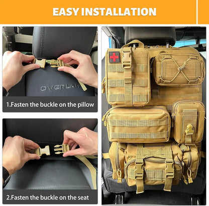 Tactical Car Seat Backrest Organiser 3