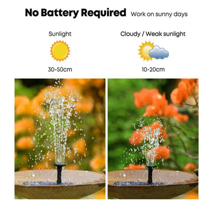 Solar Powered Bird Bath Water Fountain 3