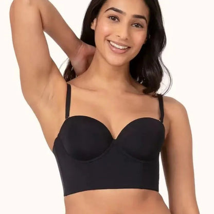 Women's Full Bust and Full Figure Strapless Longline Bra 3