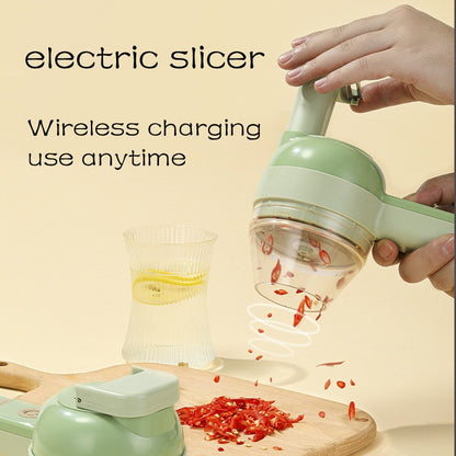 4 IN 1 HANDHELD ELECTRIC VEGETABLE CUTTER SET 2