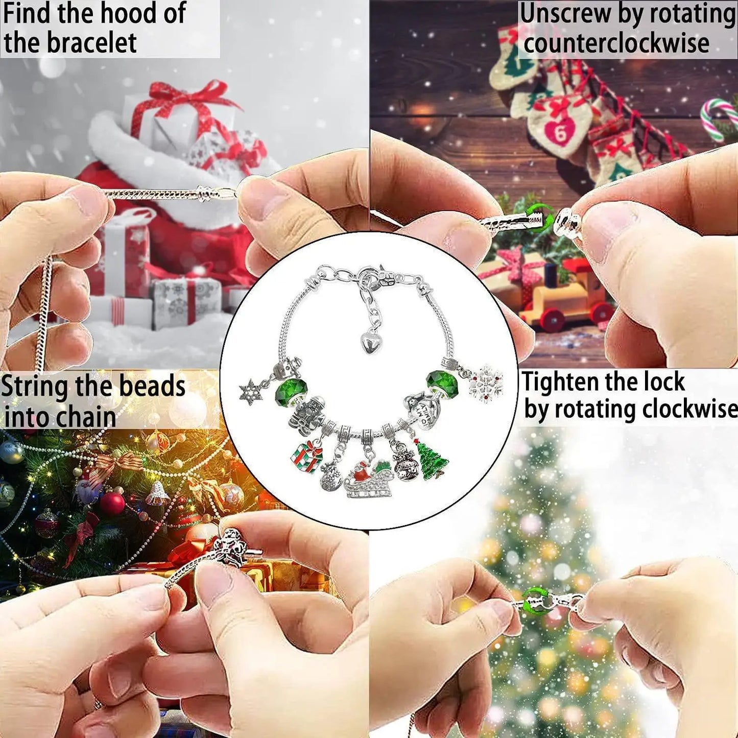DIY Christmas Advent Calendar Bracelets Set 3