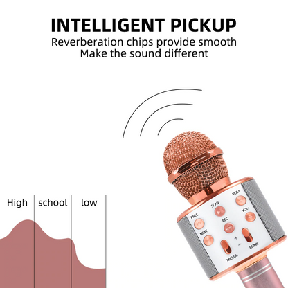 Wireless Bluetooth 3-In-1 Karaoke Mic Speaker 3