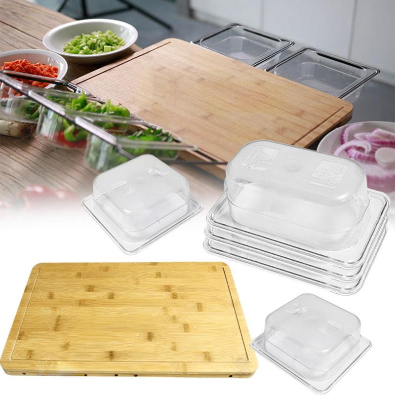 Bamboo Cutting Board With Storage Box 3