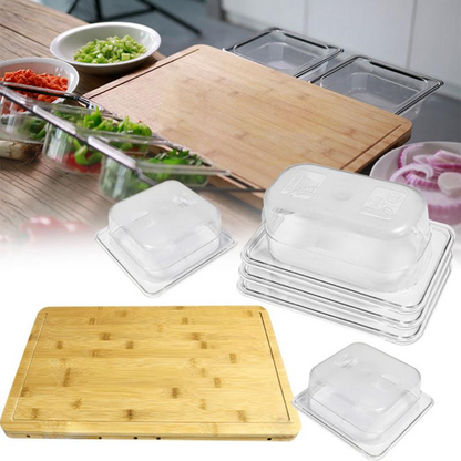 Bamboo Cutting Board With Storage Box 3
