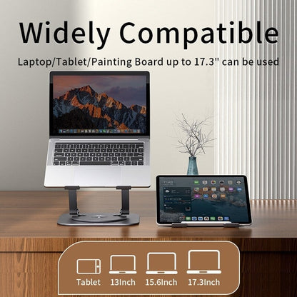 Adjustable 360° Rotating Aluminum Laptop Stand 3
