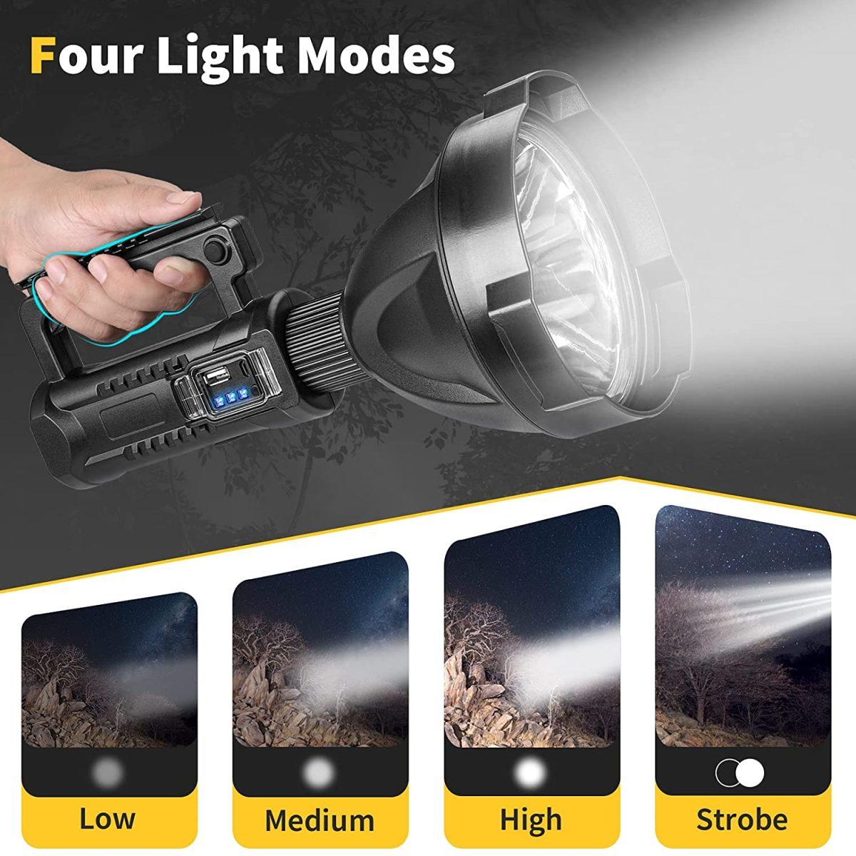 Rechargeable High Power Led Flashlights Light 3