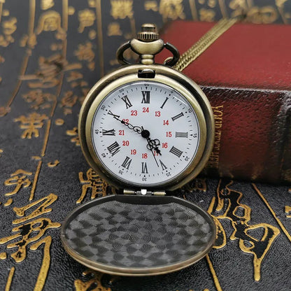 To My Son Quartz Pocket Chain Watch 3